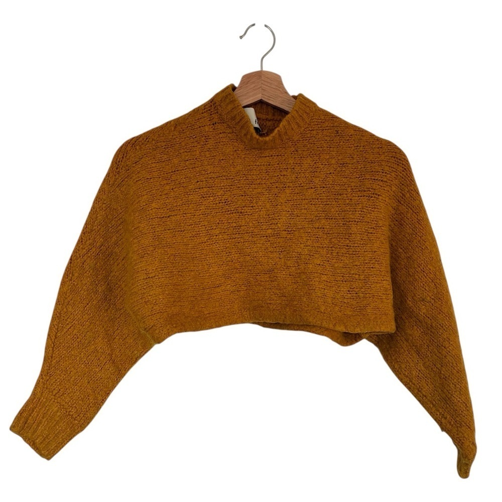 Aritzia Wilfred Free Cropped Cardigan Sweater XXS Alpaca Wool Blend